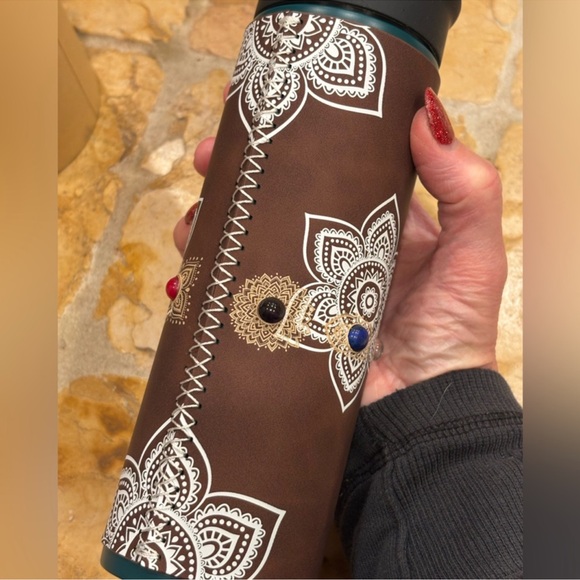 NEW Stainless Steel Water Bottle Beautiful Soul Live life to the fullest Chakras - Picture 4 of 8